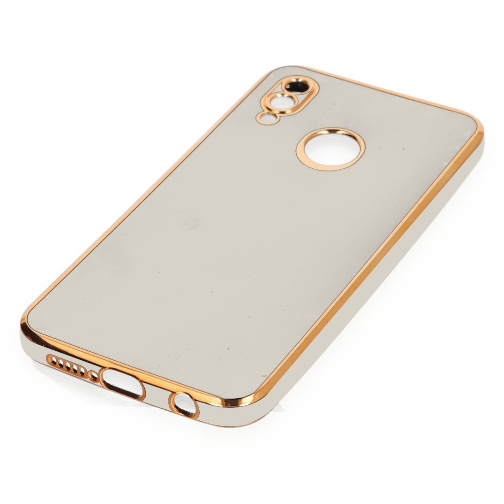 Newface Huawei P20 Lite Kılıf Volet Silikon - Beyaz