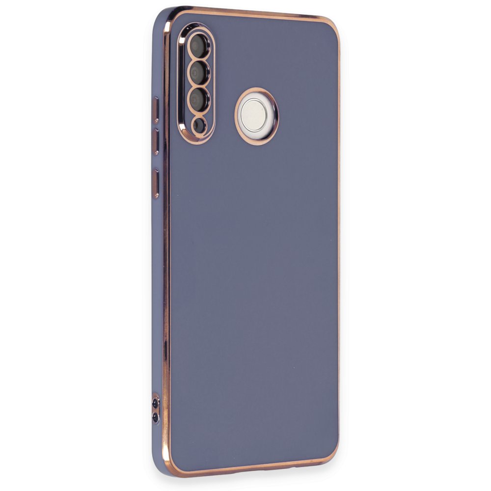 Newface Huawei P30 Lite Kılıf Volet Silikon - Mavi