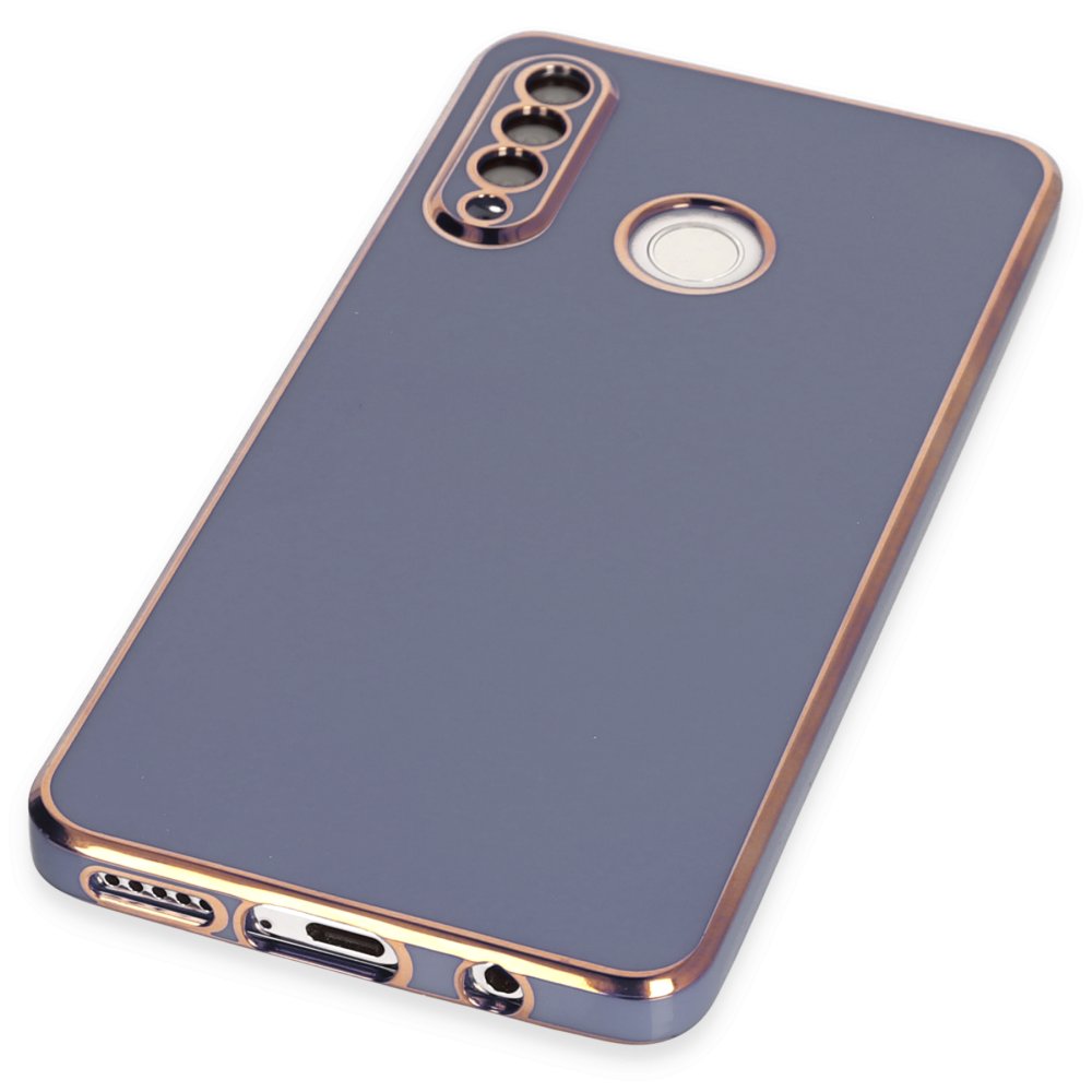 Newface Huawei P30 Lite Kılıf Volet Silikon - Mavi