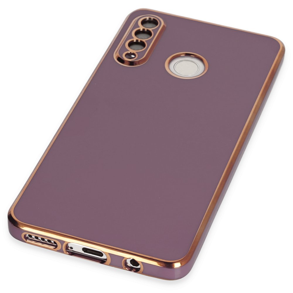 Newface Huawei P30 Lite Kılıf Volet Silikon - Mor