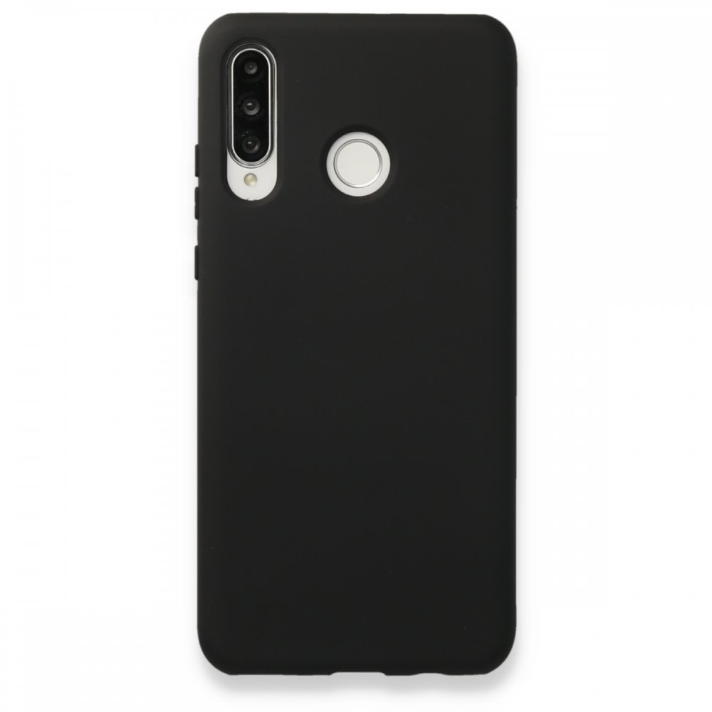 Newface Huawei P30 Lite Kılıf Nano içi Kadife Silikon - Siyah