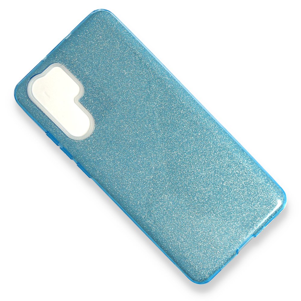 Newface Huawei P30 Pro Kılıf Simli Katmanlı Silikon - Turkuaz