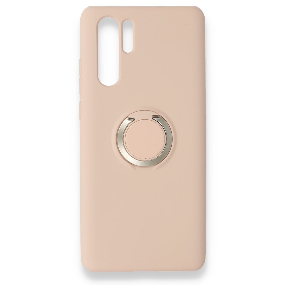Newface Huawei P30 Pro Kılıf Viktor Yüzüklü Silikon - Pudra