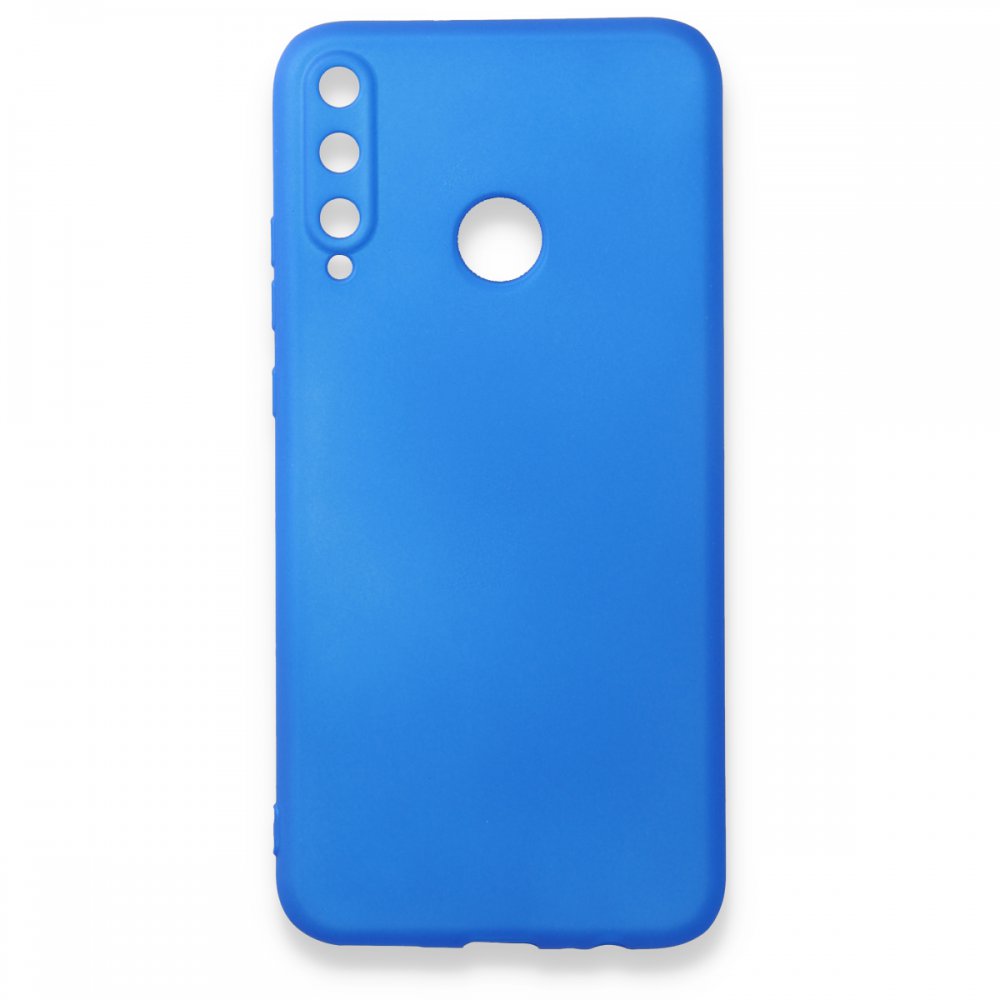 Newface Huawei P40 Lite E Kılıf First Silikon - Mavi