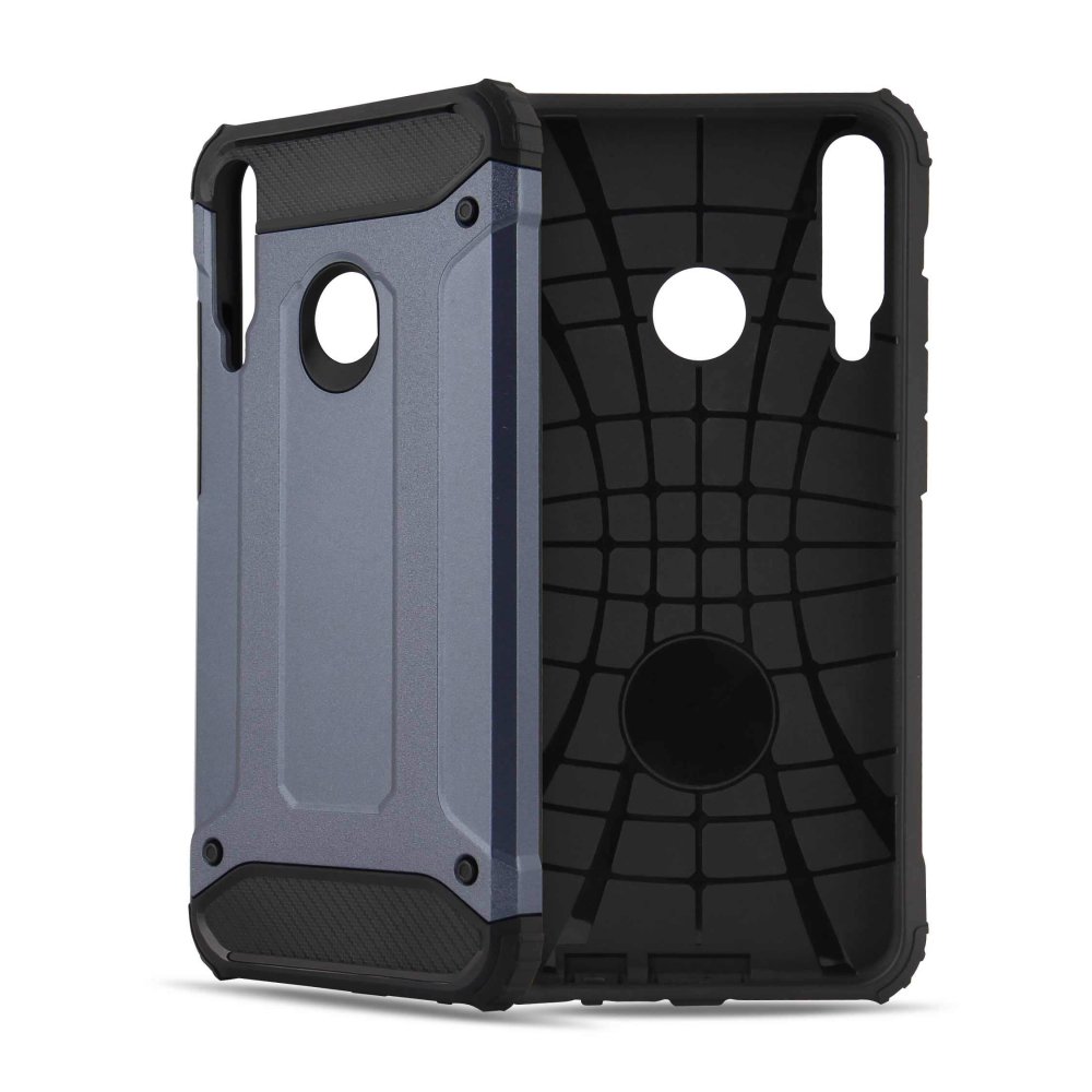 Newface Huawei P40 Lite E Kılıf Tank Silikon Kapak - Lacivert