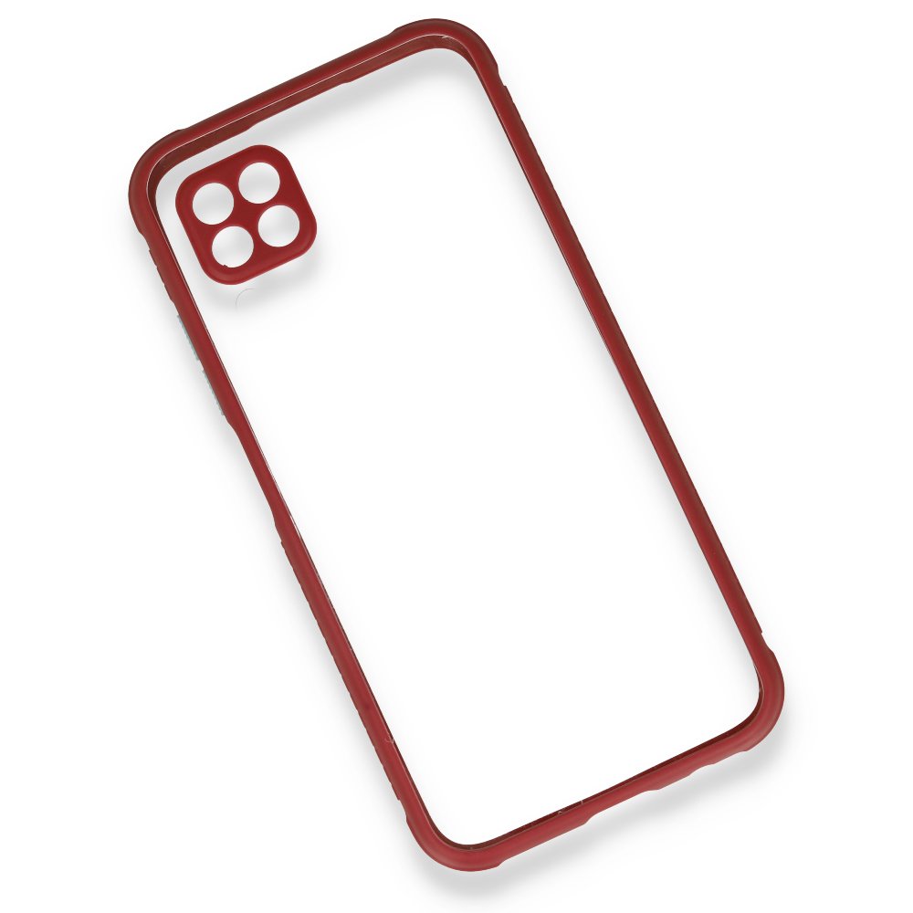 Newface Huawei P40 Lite Kılıf Miami Şeffaf Silikon - Fuşya