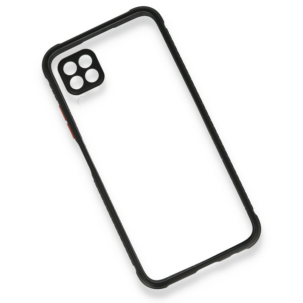 Newface Huawei P40 Lite Kılıf Miami Şeffaf Silikon - Siyah