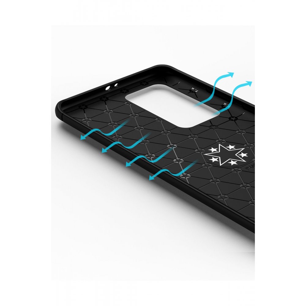 Newface Huawei P40 Pro Kılıf Range Yüzüklü Silikon - Siyah