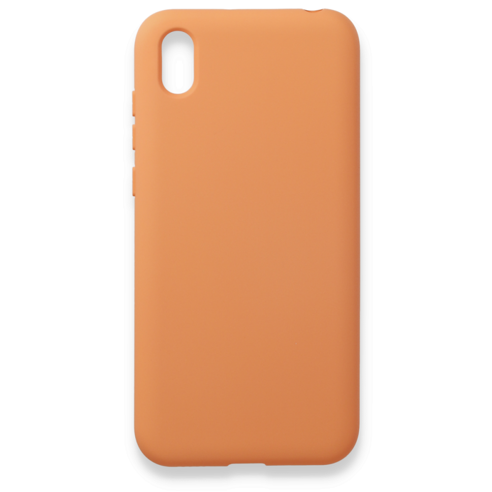 Newface Huawei Y5 2019 Kılıf Nano içi Kadife Silikon - Turuncu