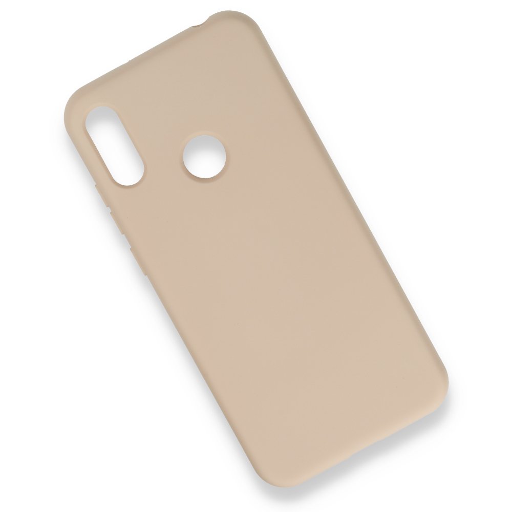 Newface Huawei Y6S Kılıf Nano içi Kadife Silikon - Bej