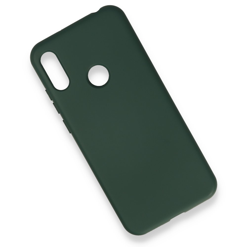 Newface Huawei Y6S Kılıf Nano içi Kadife Silikon - Koyu Yeşil