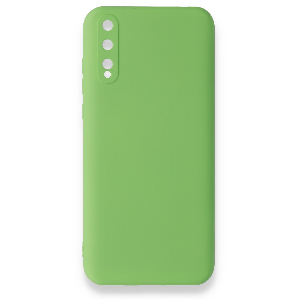 Newface Huawei Y8P Kılıf Nano içi Kadife  Silikon - Yeşil