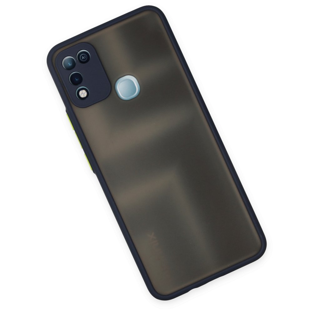 Newface İnfinix Hot 10 Play Kılıf Montreal Silikon Kapak - Lacivert
