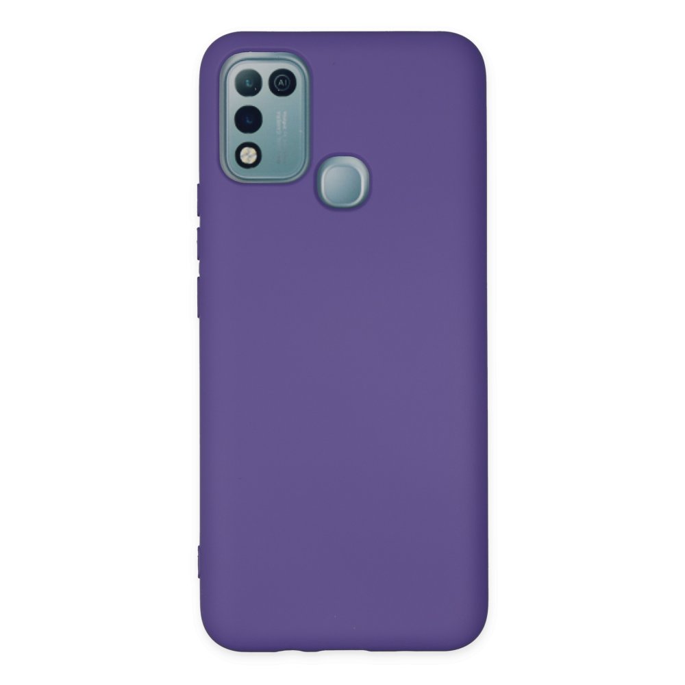 Newface İnfinix Hot 10 Play Kılıf Nano içi Kadife Silikon - Mor