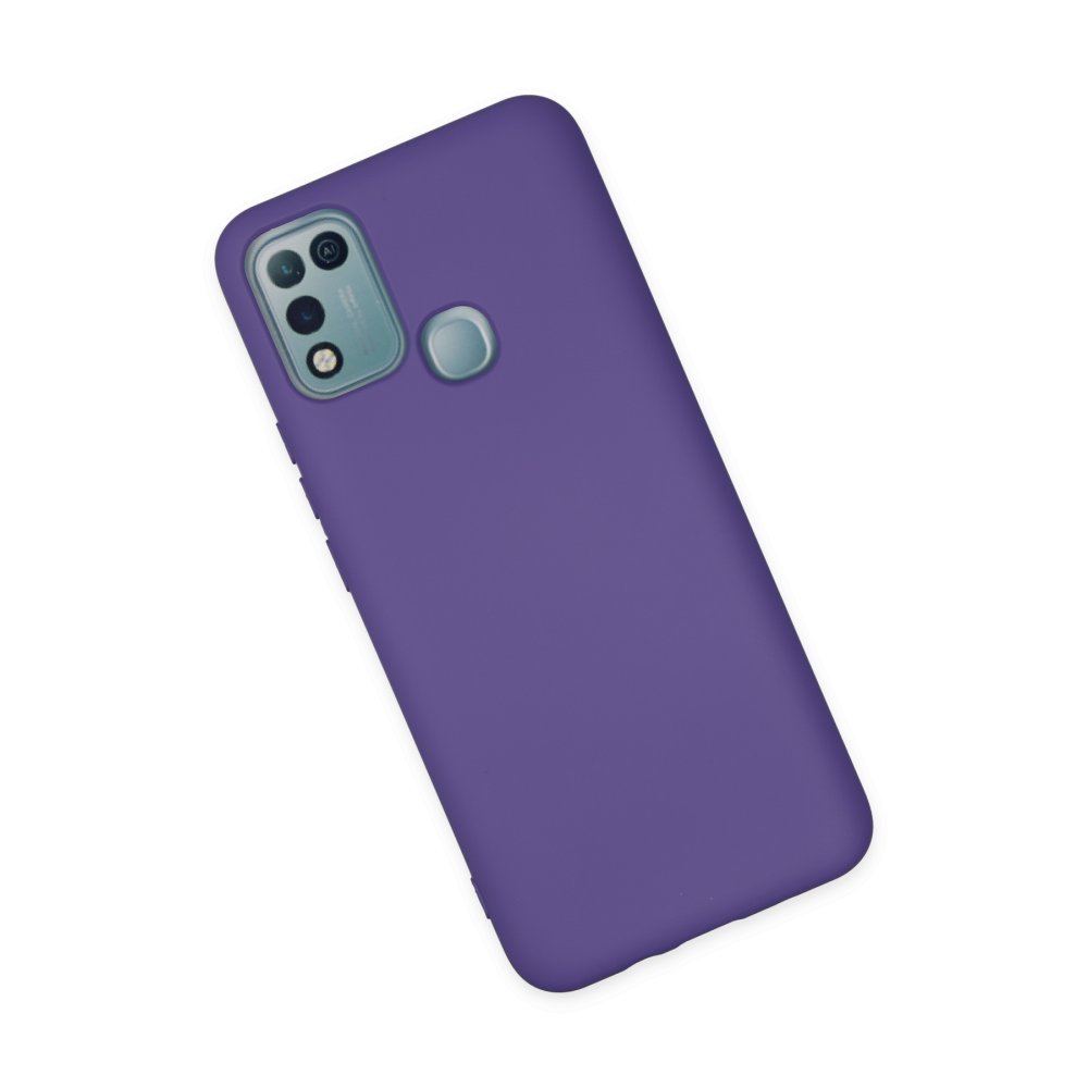Newface İnfinix Hot 10 Play Kılıf Nano içi Kadife Silikon - Mor