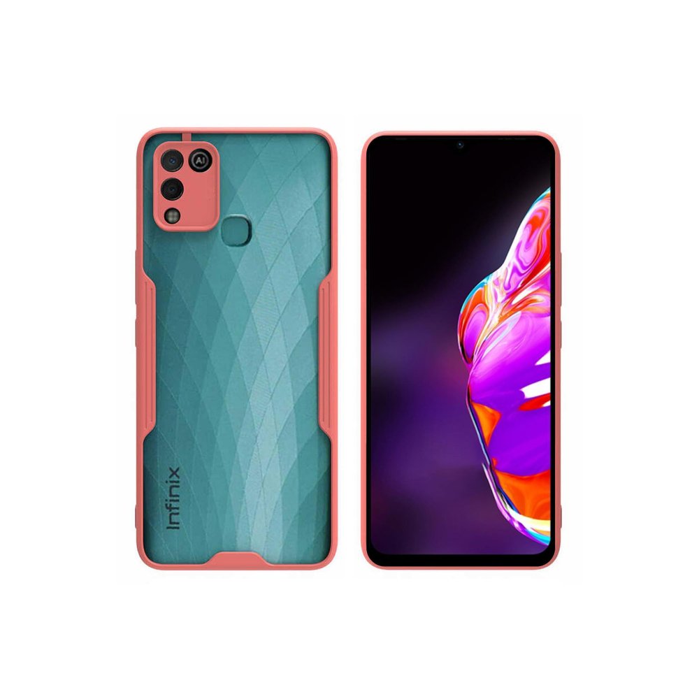 Newface İnfinix Hot 10 Play Kılıf Platin Silikon - Pembe