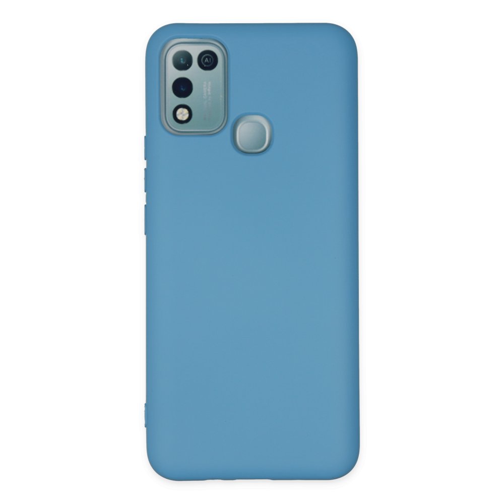 Newface İnfinix Hot 11 Play Kılıf Nano içi Kadife Silikon - Mavi