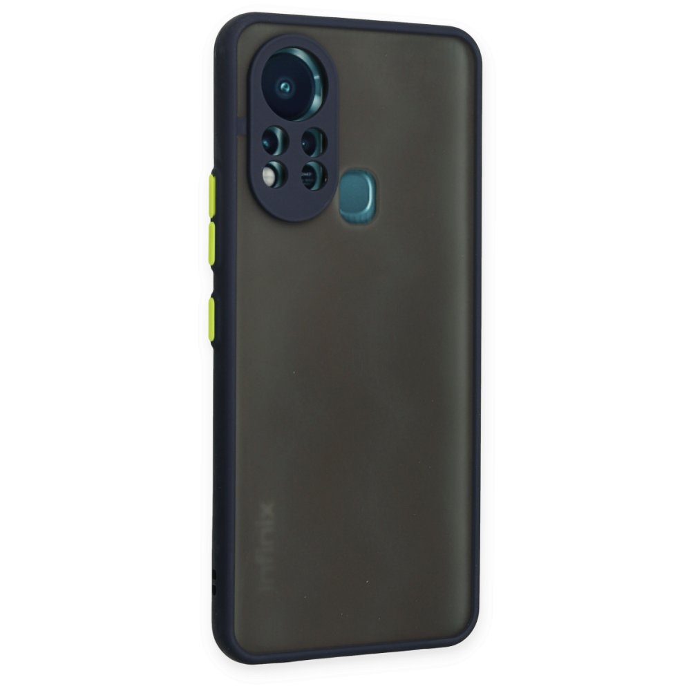 Newface İnfinix Hot 11s Kılıf Montreal Silikon Kapak - Lacivert