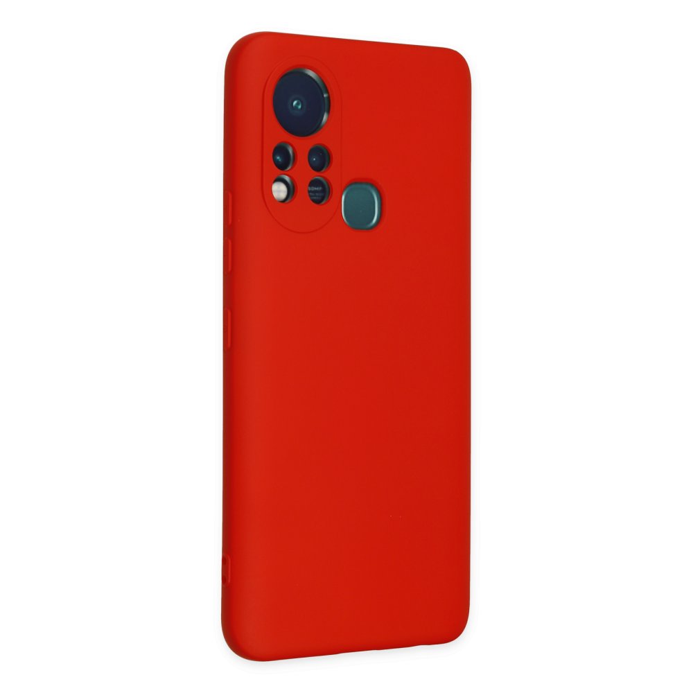 Newface İnfinix Hot 11s Kılıf Nano içi Kadife Silikon - Kırmızı