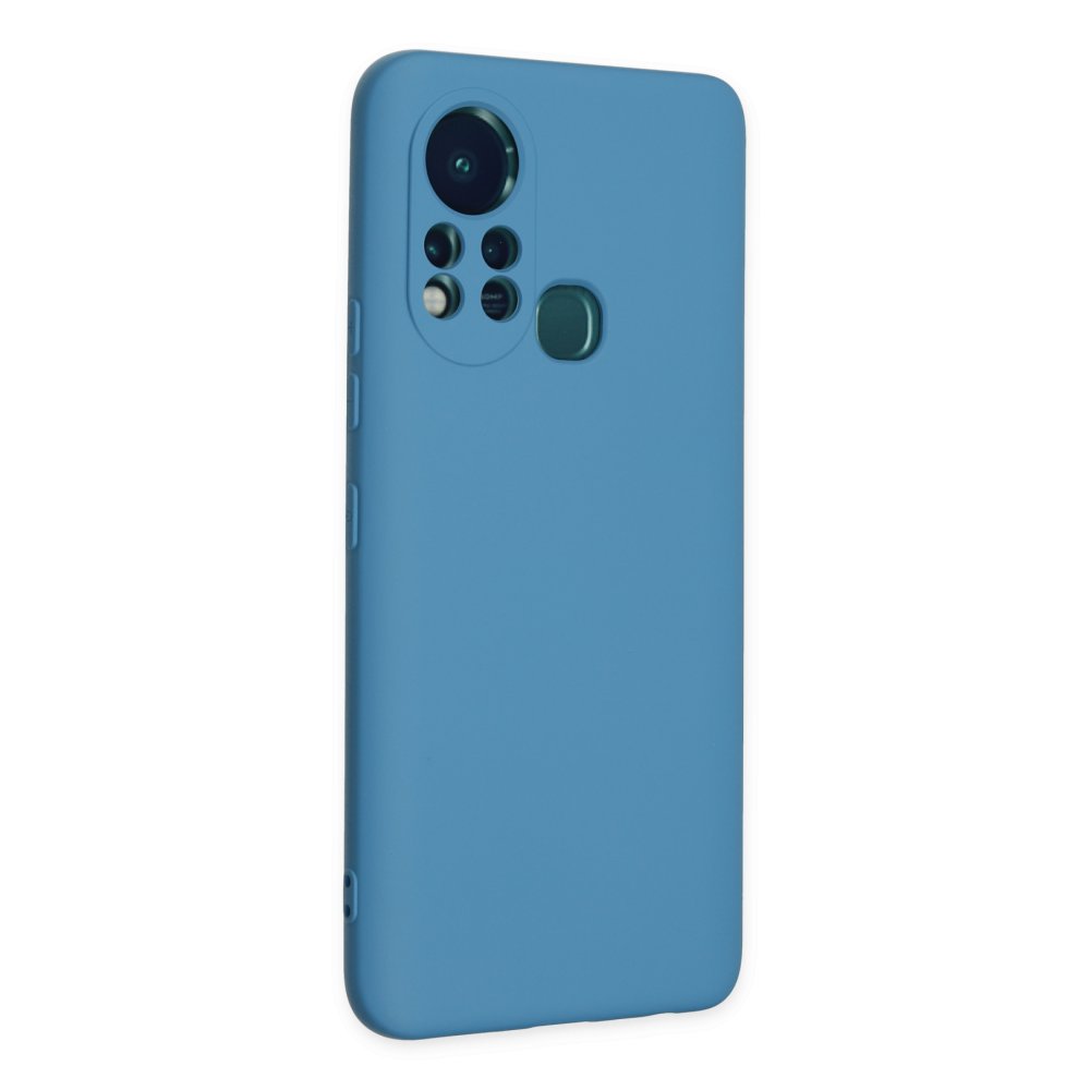 Newface İnfinix Hot 11s Kılıf Nano içi Kadife Silikon - Mavi