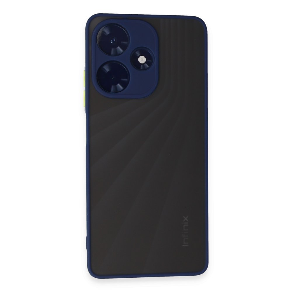 Newface İnfinix Hot 30 4G Kılıf Montreal Silikon Kapak - Lacivert