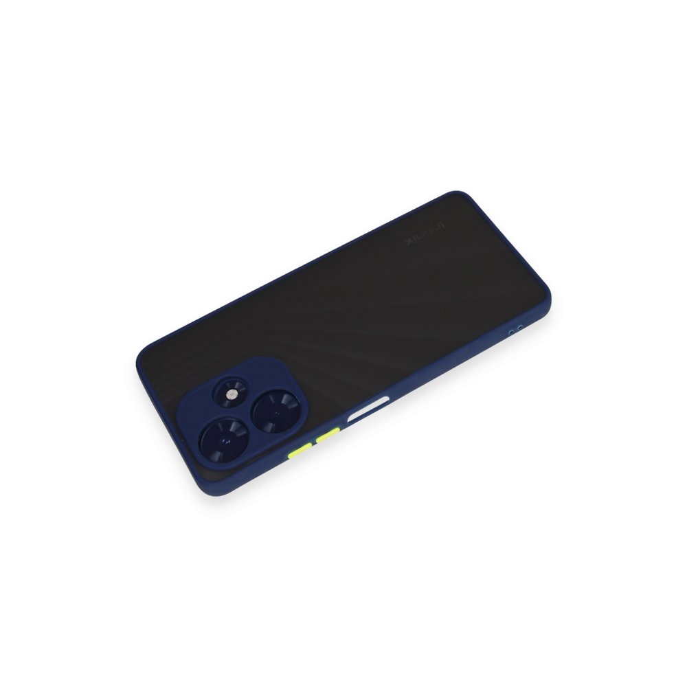 Newface İnfinix Hot 30 4G Kılıf Montreal Silikon Kapak - Lacivert