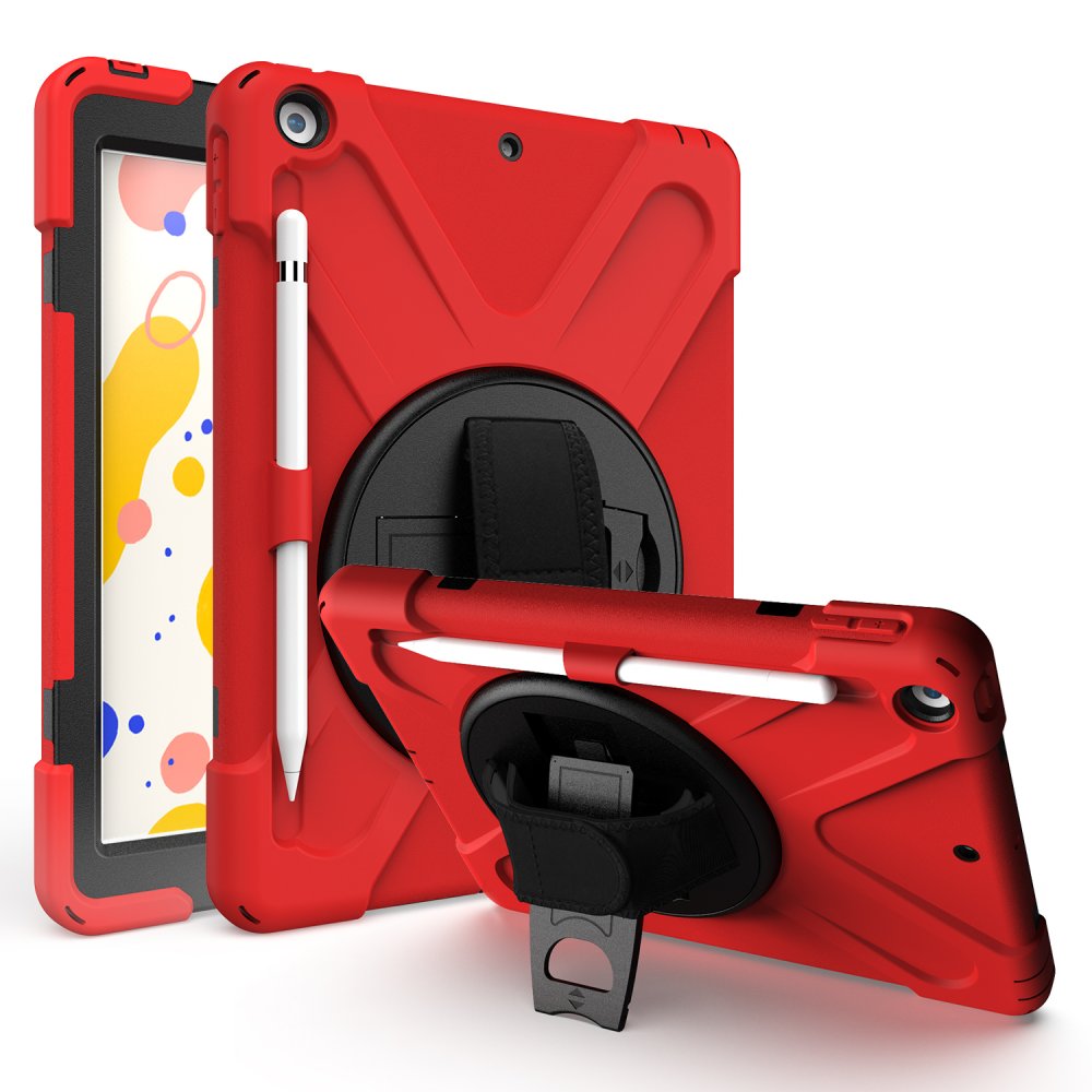 Newface iPad 10.2 (7.nesil) Kılıf Amazing Tablet Kapak - Kırmızı
