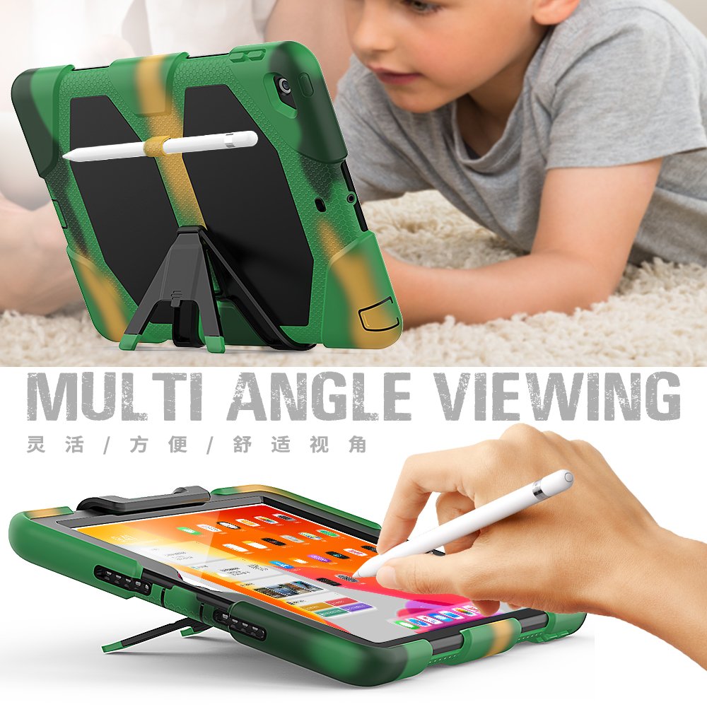Newface iPad 10.2 (8.nesil) Kılıf Griffin Tablet Kapak - Kamuflaj