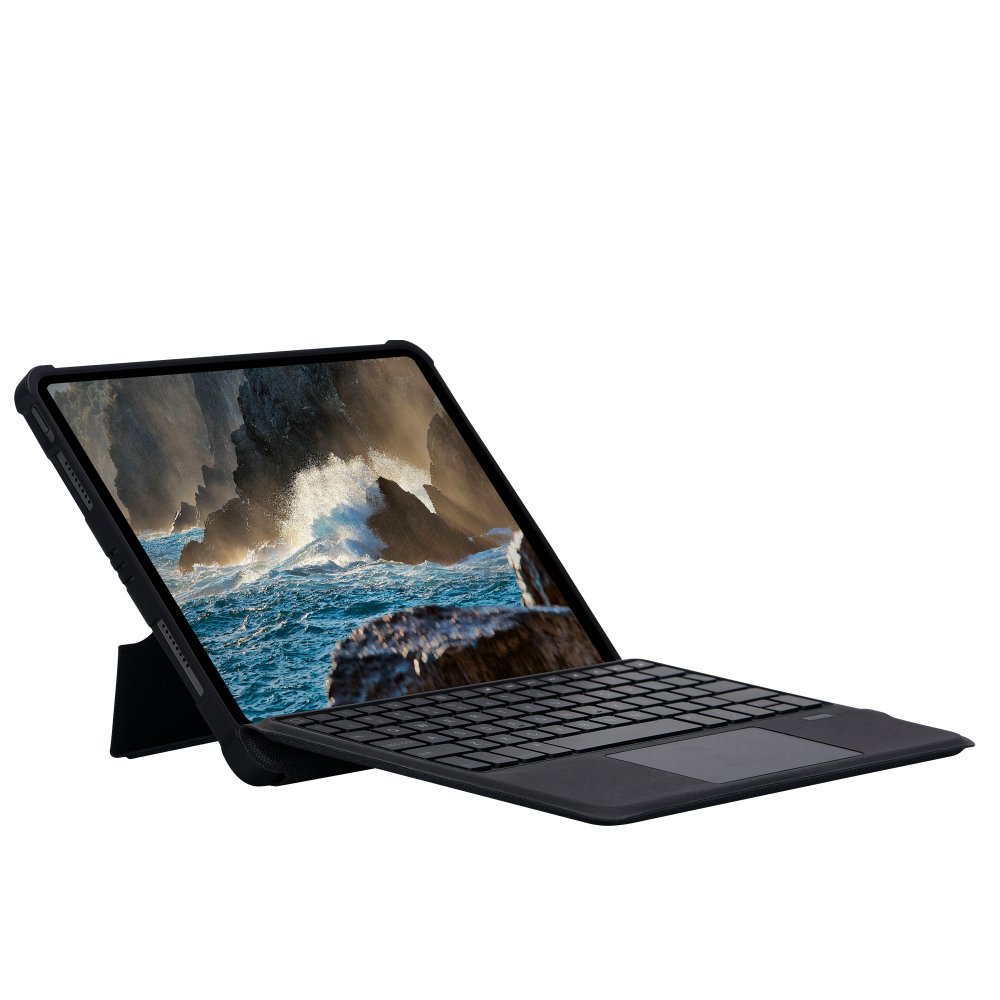 Newface iPad 10.2 (7.nesil) Kılıf İnter Ledli Klavyeli Tablet Kılıfı - Siyah