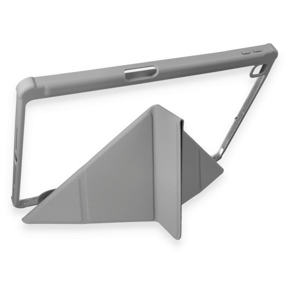 Newface iPad 10.2 (7.nesil) Kılıf Kalemlikli Hugo Tablet Kılıfı - Gri