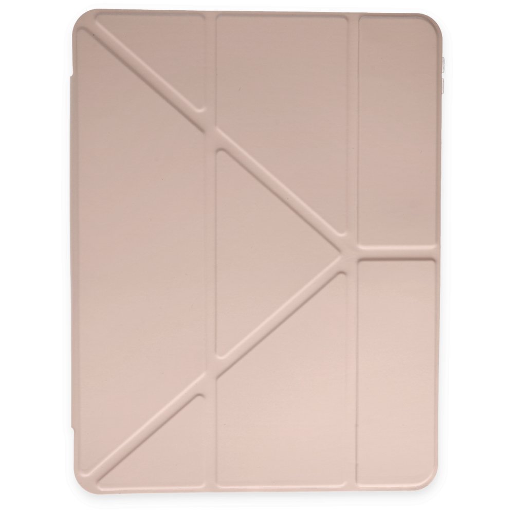 Newface iPad 10.2 (7.nesil) Kılıf Kalemlikli Hugo Tablet Kılıfı - Rose Gold