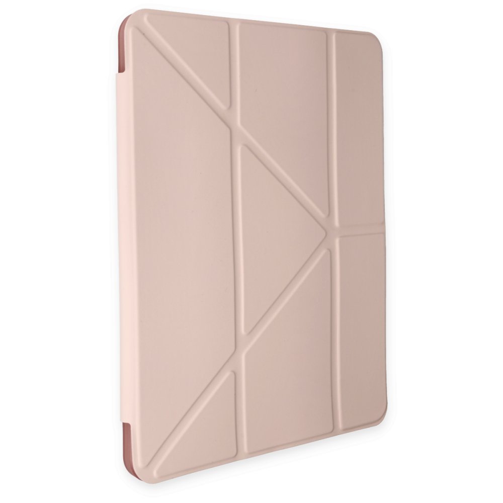 Newface iPad 10.2 (7.nesil) Kılıf Kalemlikli Hugo Tablet Kılıfı - Rose Gold
