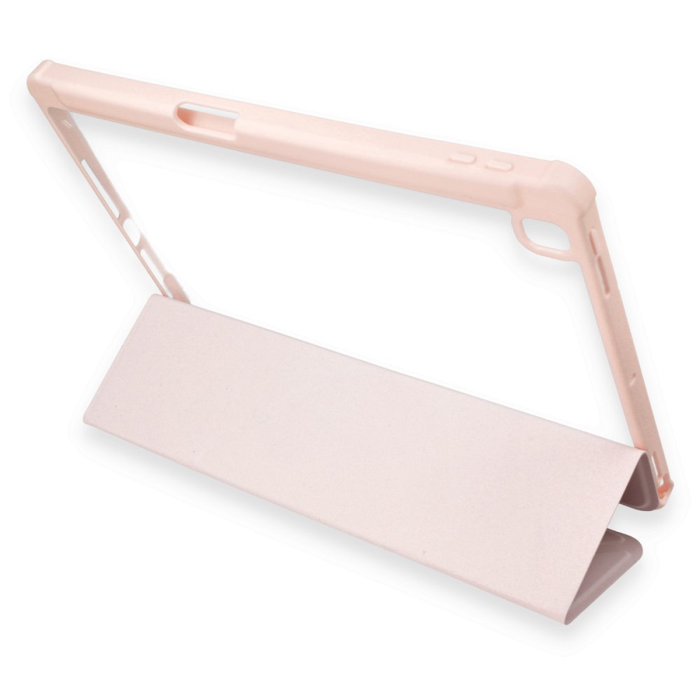 Newface iPad 10.2 (7.nesil) Kılıf Kalemlikli Hugo Tablet Kılıfı - Rose Gold