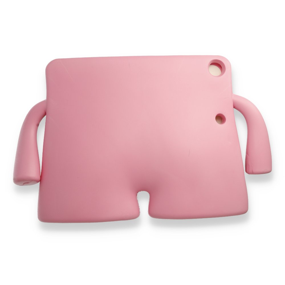 Newface iPad 10.2 (8.nesil) Kılıf Karakter Tablet Silikon - Açık Pembe