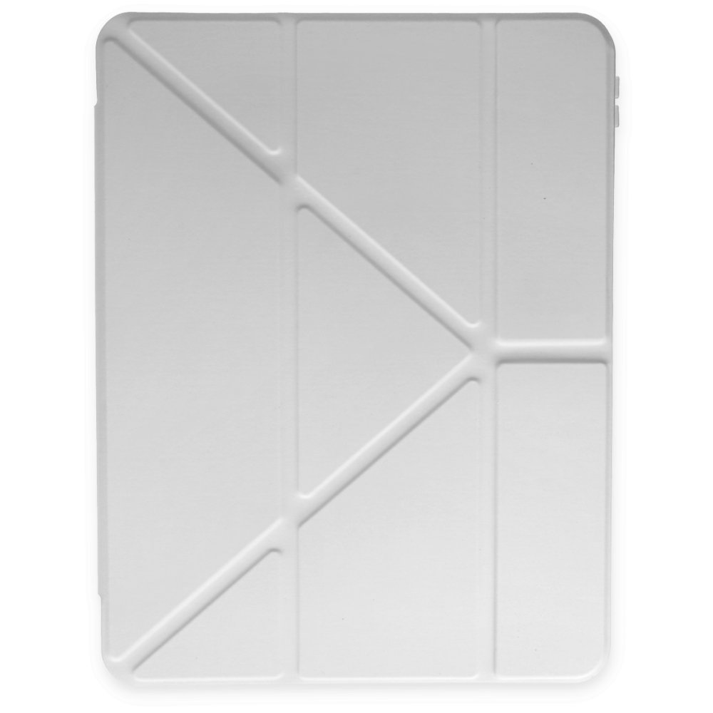 Newface iPad 2022 10.9 (10.nesil) Kılıf Kalemlikli Mars Tablet Kılıfı - Gri