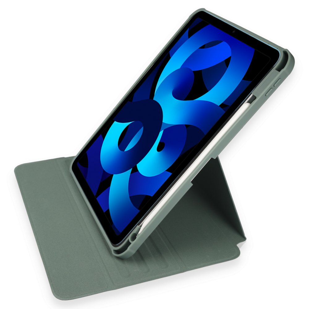 Newface iPad 2022 10.9 (10.nesil) Kılıf Starling 360 Kalemlikli Tablet Kılıf - Koyu Yeşil