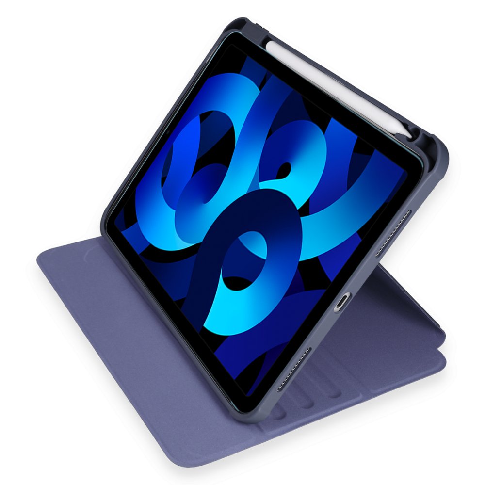 Newface iPad 2022 10.9 (10.nesil) Kılıf Starling 360 Kalemlikli Tablet Kılıf - Lacivert
