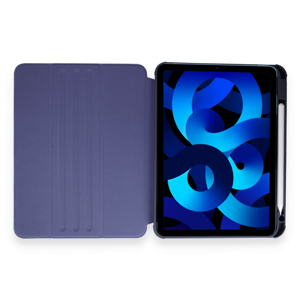 Newface iPad 2022 10.9 (10.nesil) Kılıf Starling 360 Kalemlikli Tablet Kılıf - Lacivert