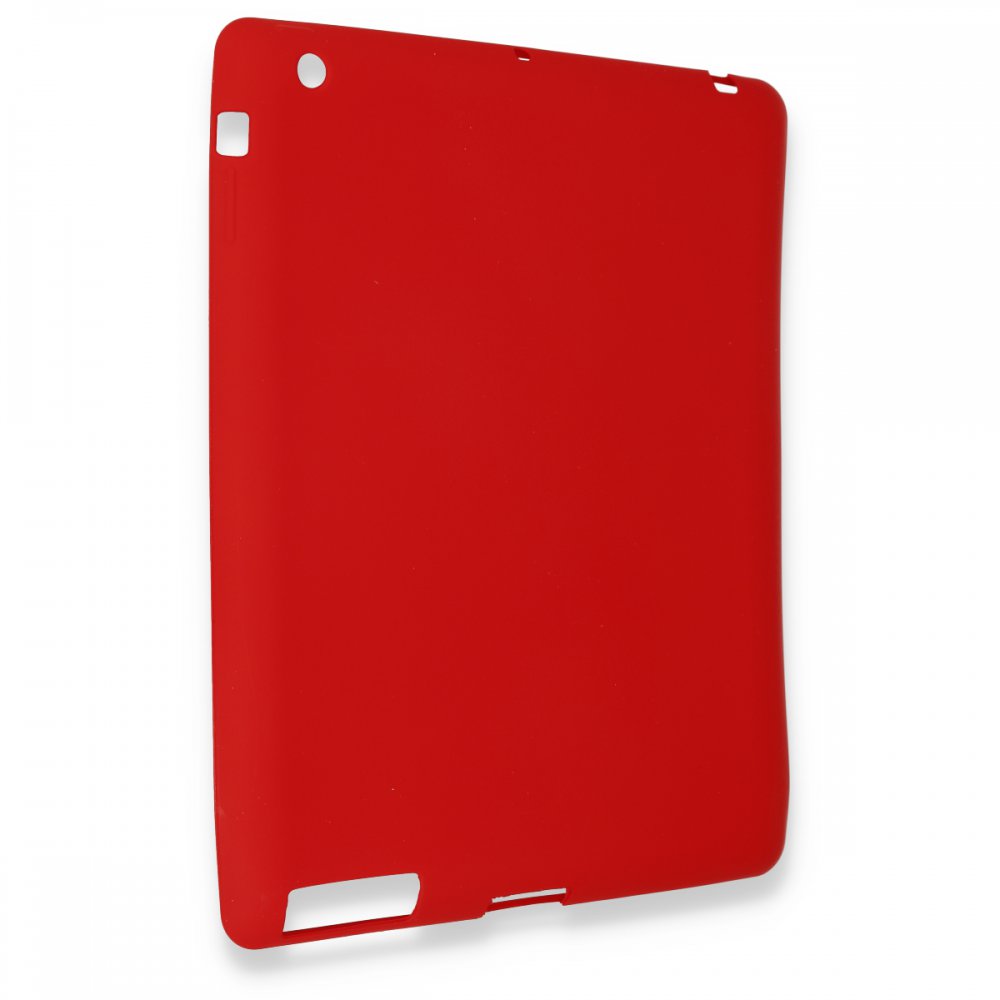 Newface iPad 3 9.7 Kılıf Evo Tablet Silikon - Kırmızı