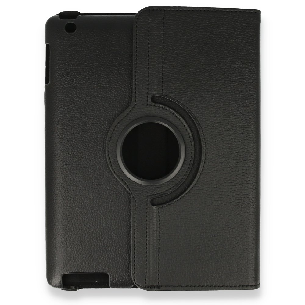 Newface iPad 4 9.7 Kılıf 360 Tablet Deri Kılıf - Siyah