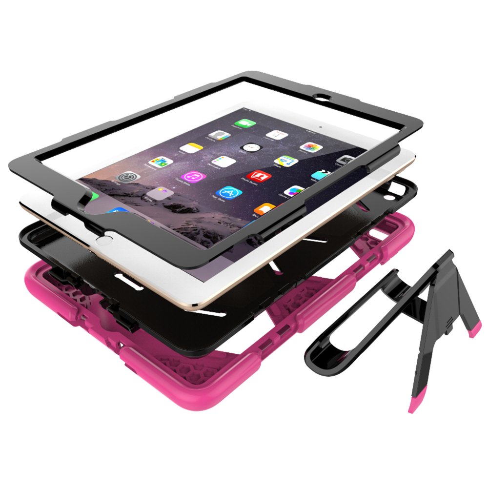 Newface iPad Air 2 9.7 Kılıf Griffin Tablet Kapak - Pembe