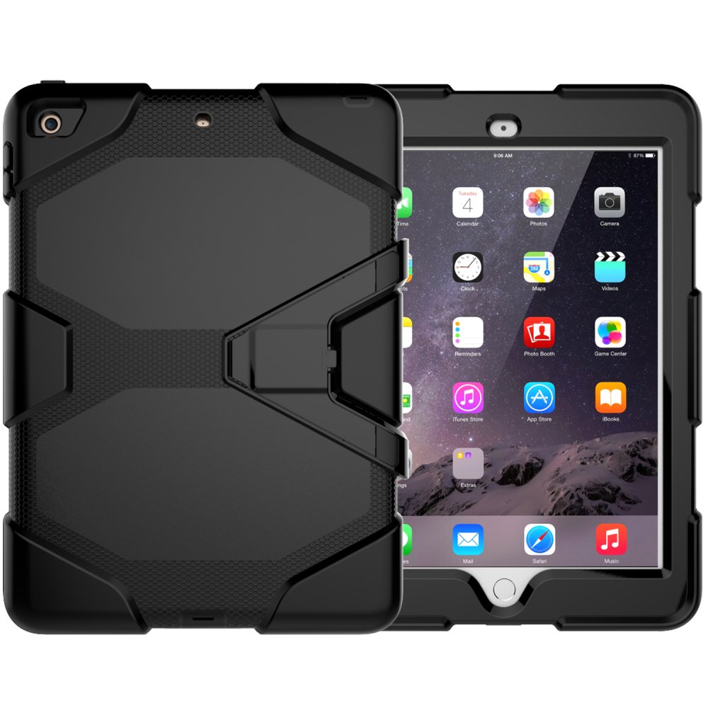 Newface iPad Air 2 9.7 Kılıf Griffin Tablet Kapak - Siyah