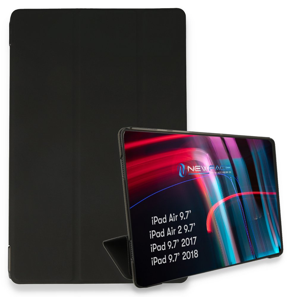 Newface iPad 9.7 (2018) Kılıf Tablet Smart Kılıf - Siyah