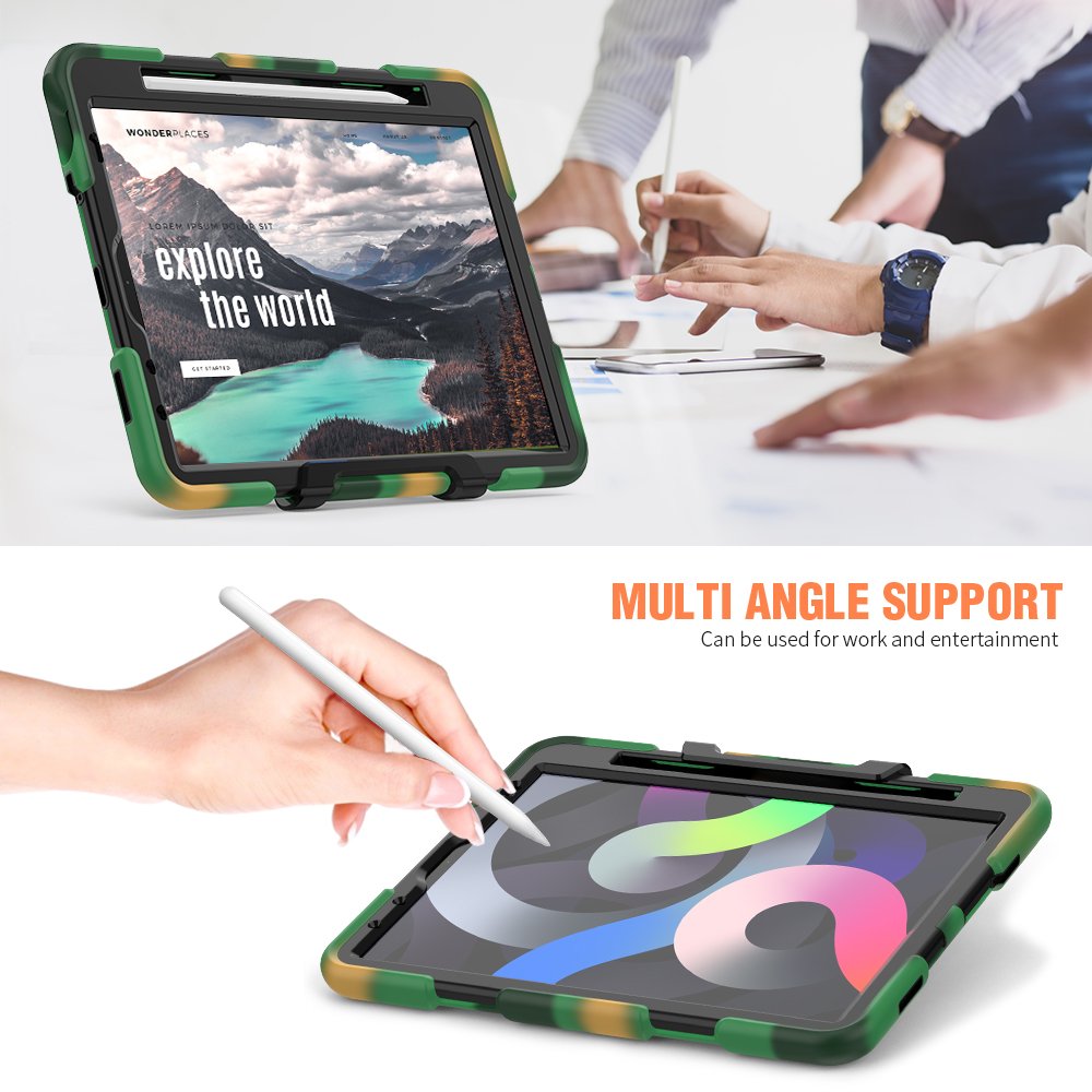 Newface iPad Air 4 10.9 Kılıf Griffin Tablet Kapak - Kamuflaj