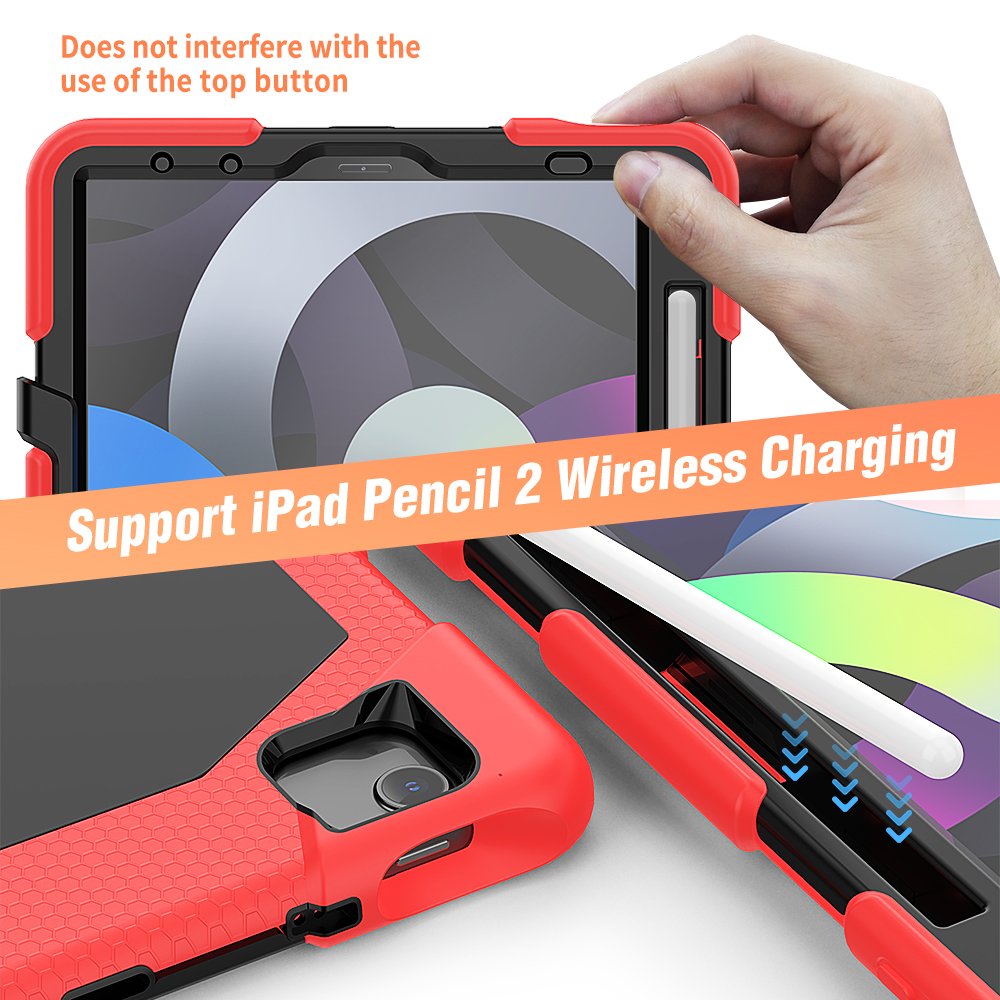 Newface iPad Pro 11 (2020) Kılıf Griffin Tablet Kapak - Kırmızı