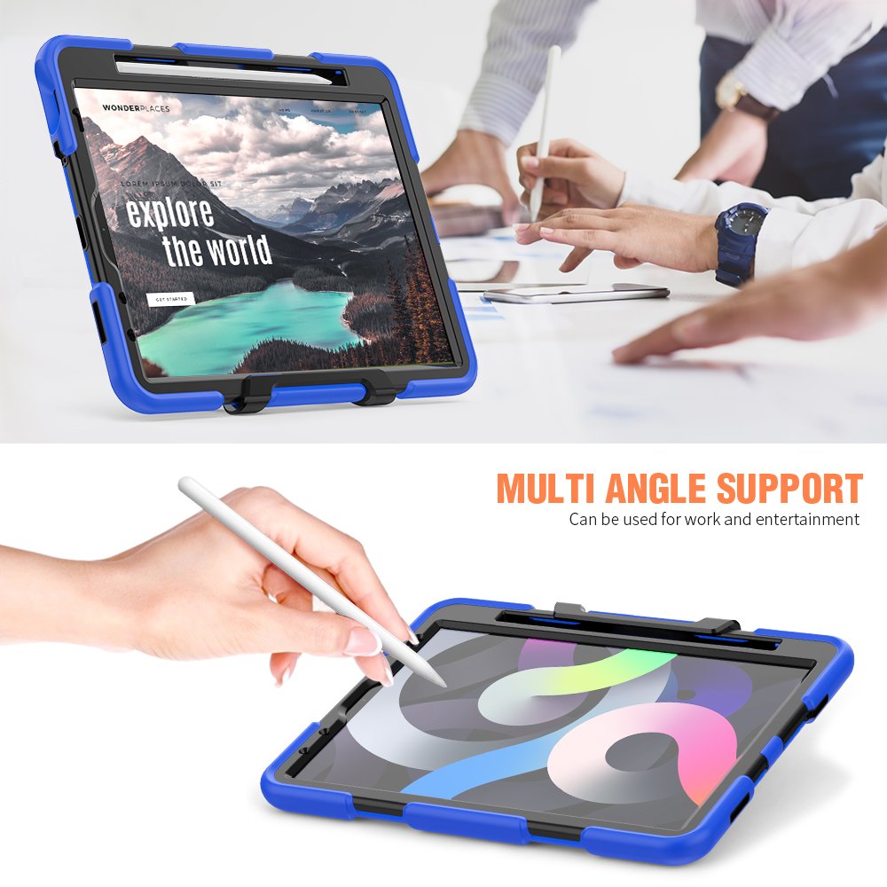 Newface iPad Air 4 10.9 Kılıf Griffin Tablet Kapak - Mavi