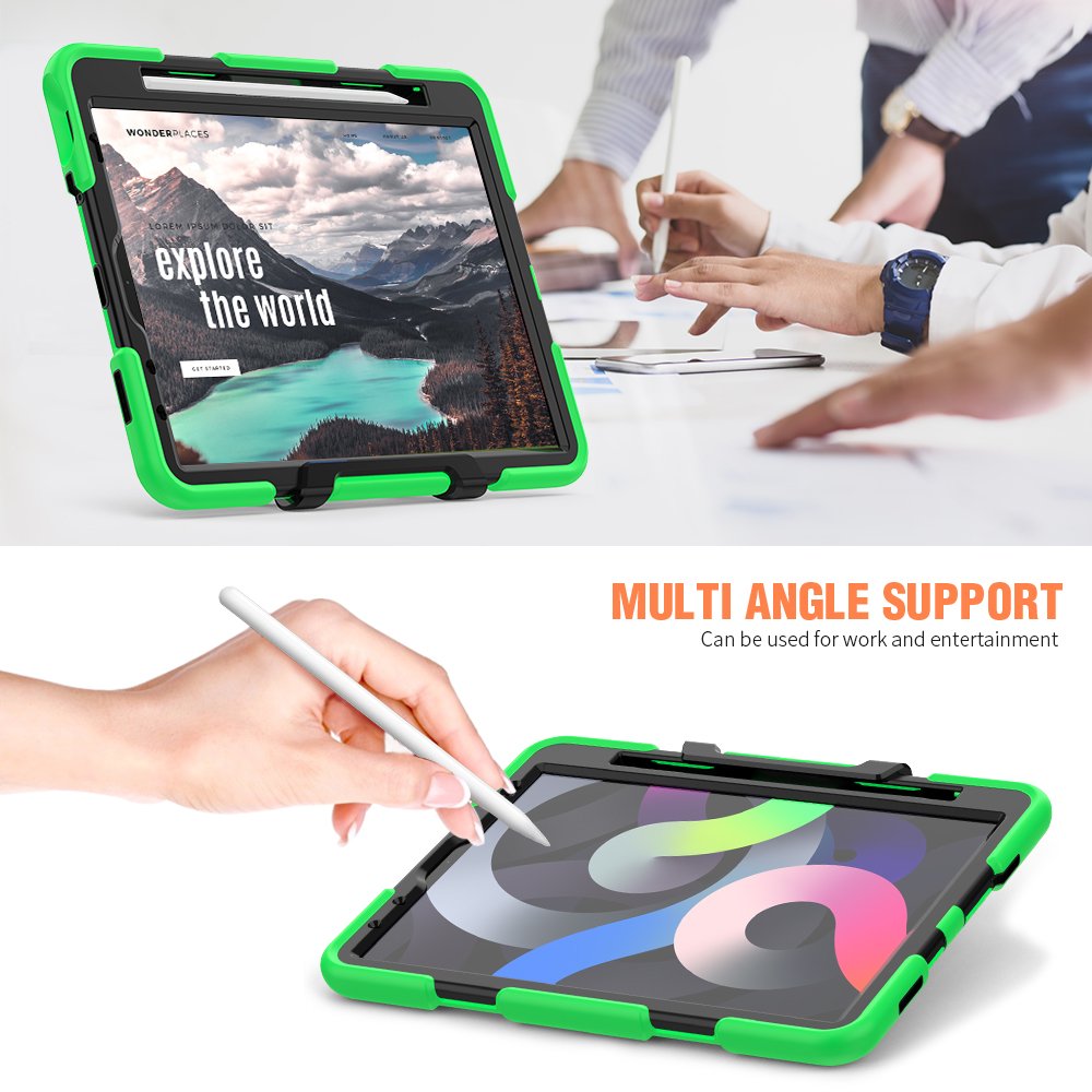 Newface iPad Air 4 10.9 Kılıf Griffin Tablet Kapak - Yeşil