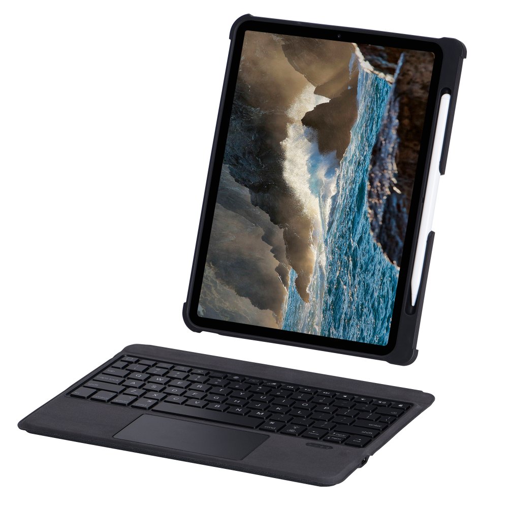 Newface iPad Air 4 10.9 Kılıf İnter Ledli Klavyeli Tablet Kılıfı - Siyah