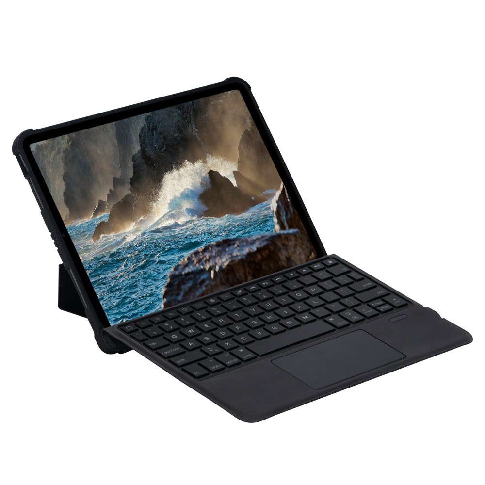 Newface iPad Air 4 10.9 Kılıf İnter Ledli Klavyeli Tablet Kılıfı - Siyah