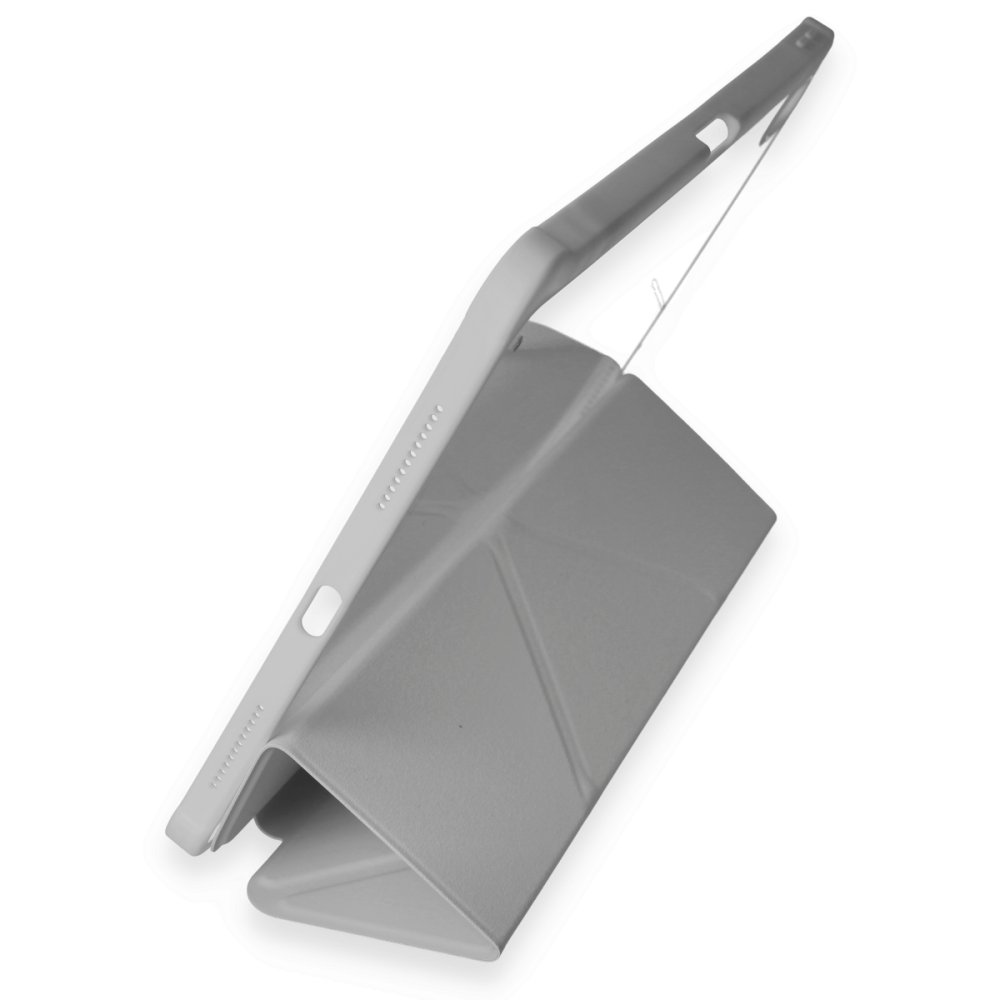 Newface iPad Air 4 10.9 Kılıf Kalemlikli Hugo Tablet Kılıfı - Gri